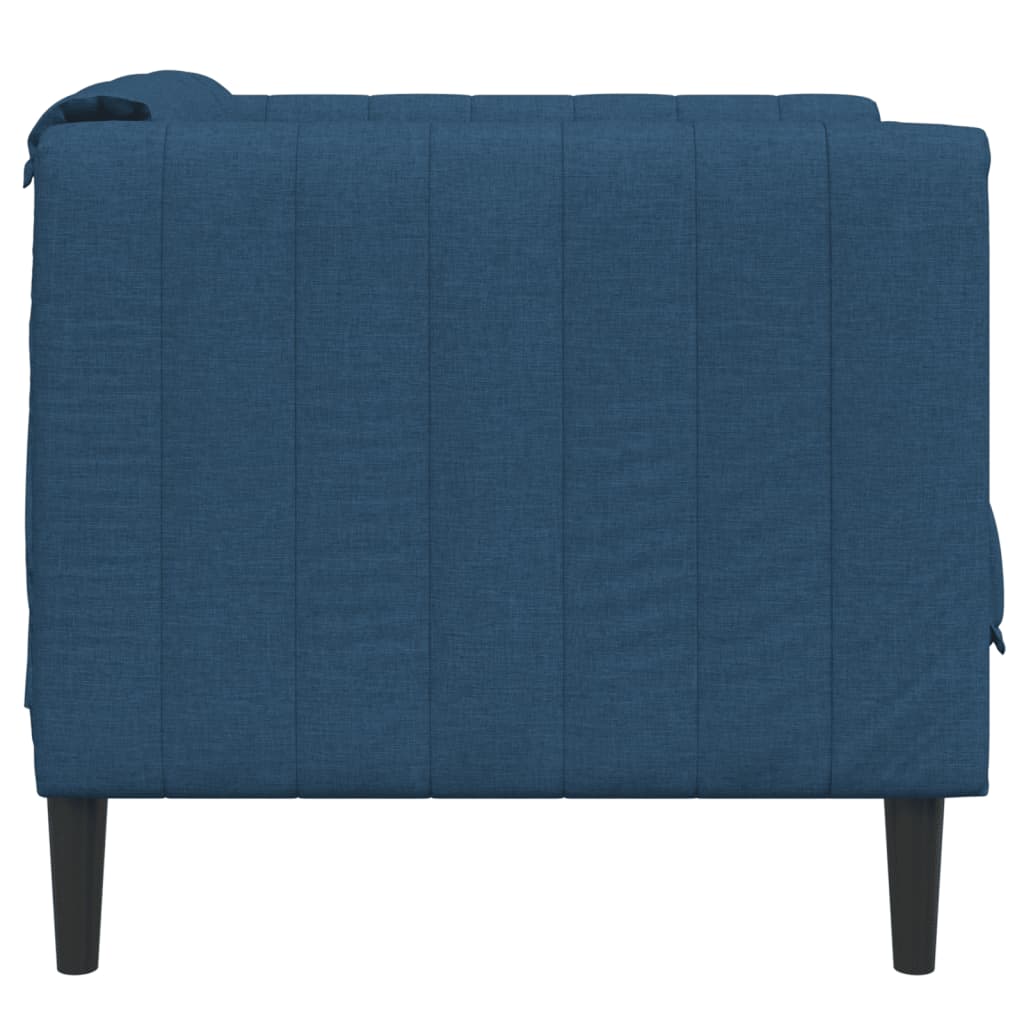 Fauteuil Sophie - linnen - blauw