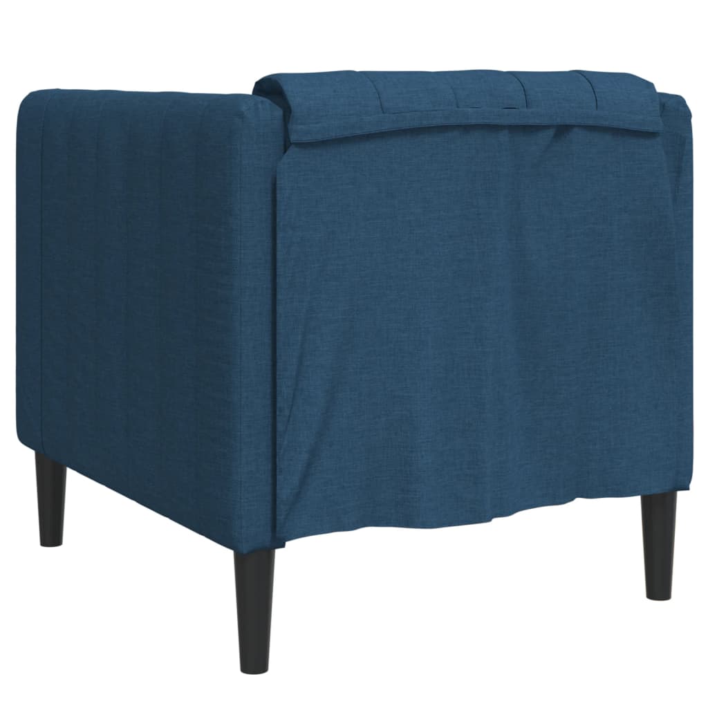 Fauteuil Sophie - linnen - blauw