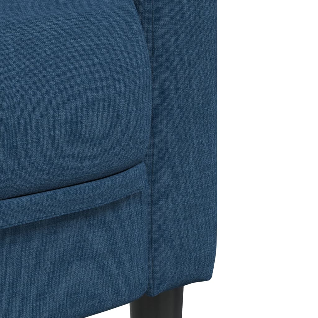 Fauteuil Sophie - linnen - blauw