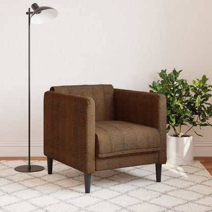 Fauteuil Sophie - kunstsuède - bruin