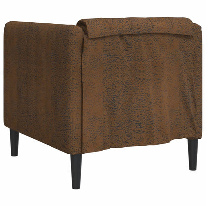 Fauteuil Sophie - kunstsuède - bruin