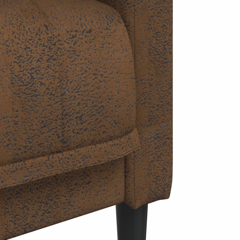 Fauteuil Sophie - kunstsuède - bruin