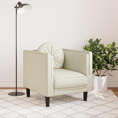 Fauteuil Roos - fluweel - met kussen