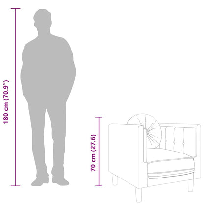 Fauteuil Roos - fluweel - met kussen