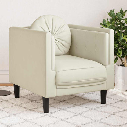 Fauteuil Roos - fluweel - met kussen