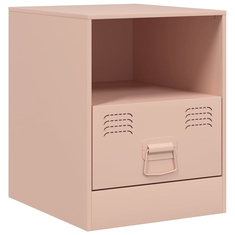 Nachtkastje Madeleine - staal - roze – extra afbeelding