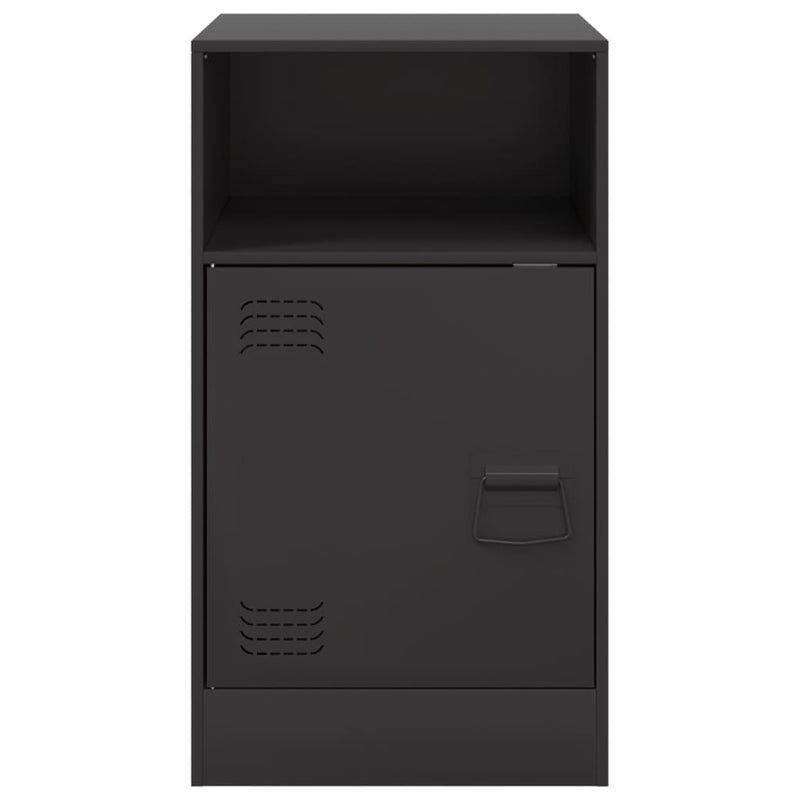 Nachtkastje Alice - staal - zwart