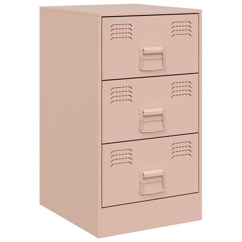 Nachtkastje Margot - staal - roze – extra afbeelding