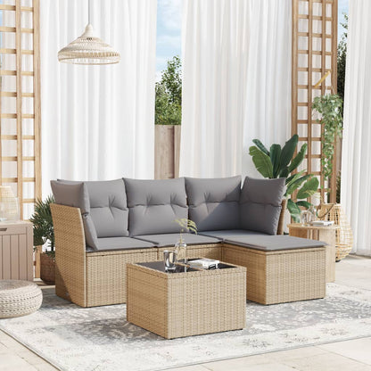 Loungeset | 5 Delig | Incl. kussens | Beige