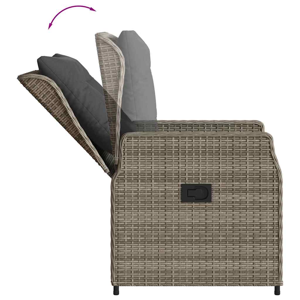 Tuinset  Tibbe - 7-delig - met kussens - grijs
