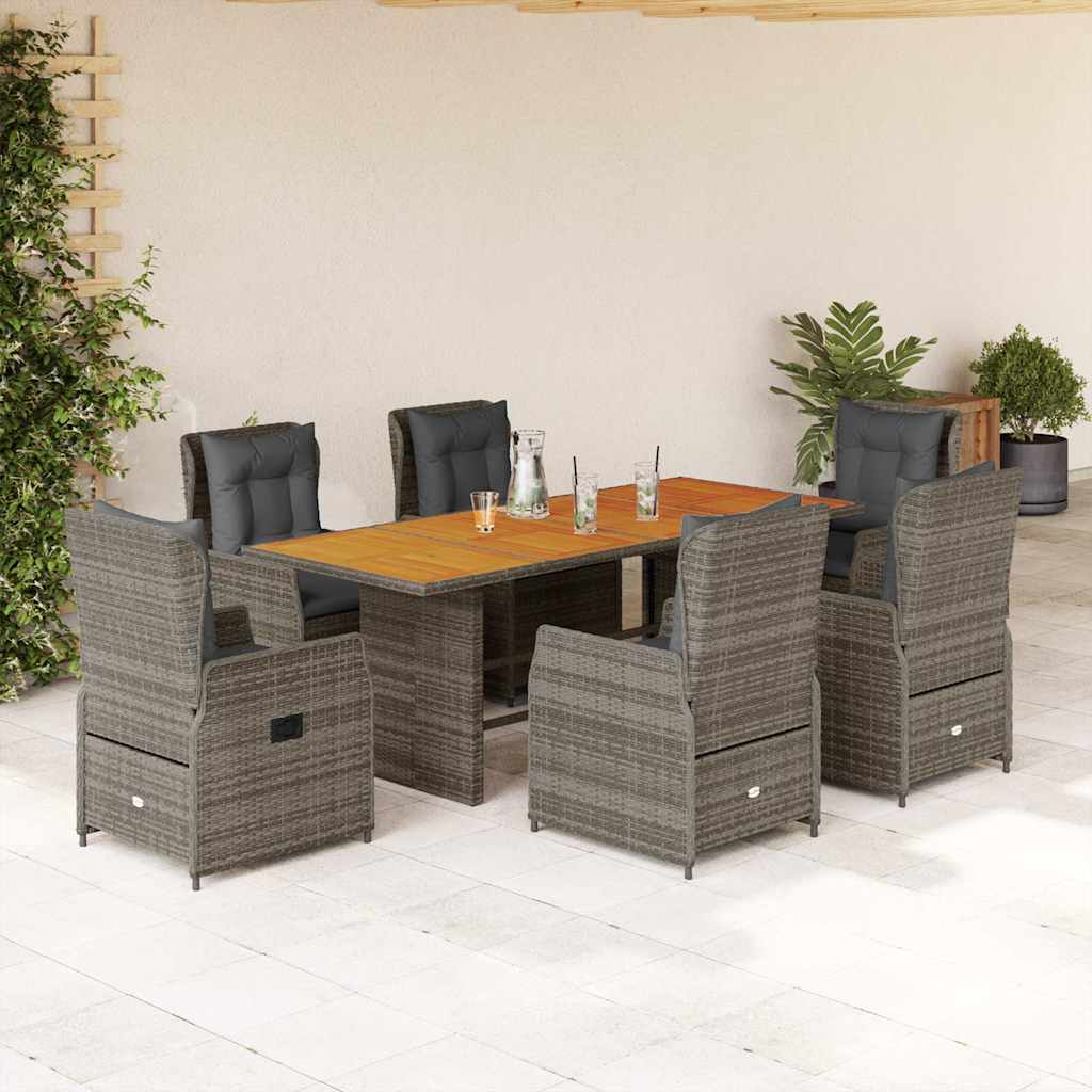 Tuinset  Tibbe - 7-delig - met kussens - grijs