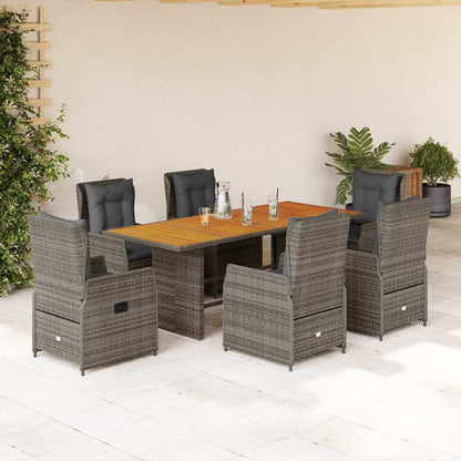 Tuinset  Tibbe - 7-delig - met kussens - grijs
