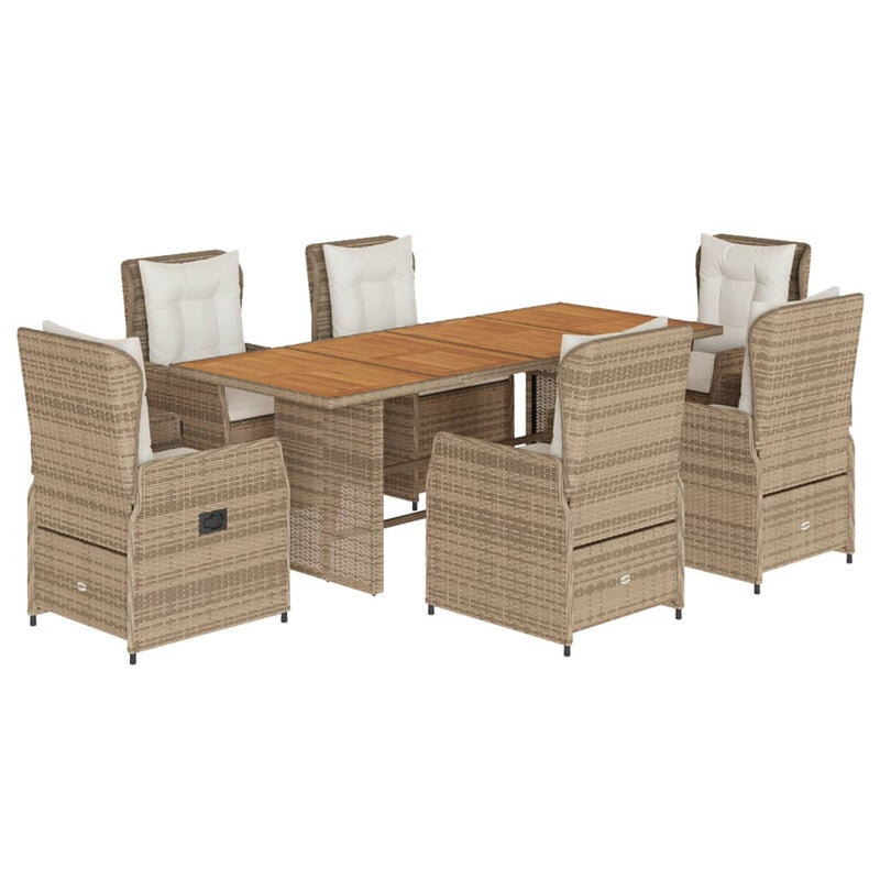 Tuinset  Tibbe - 7-delig - met kussens - beige en crème