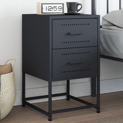 Nachtkastje Clara - staal - antraciet