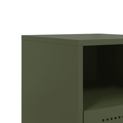 Nachtkastje Julia - staal - groen