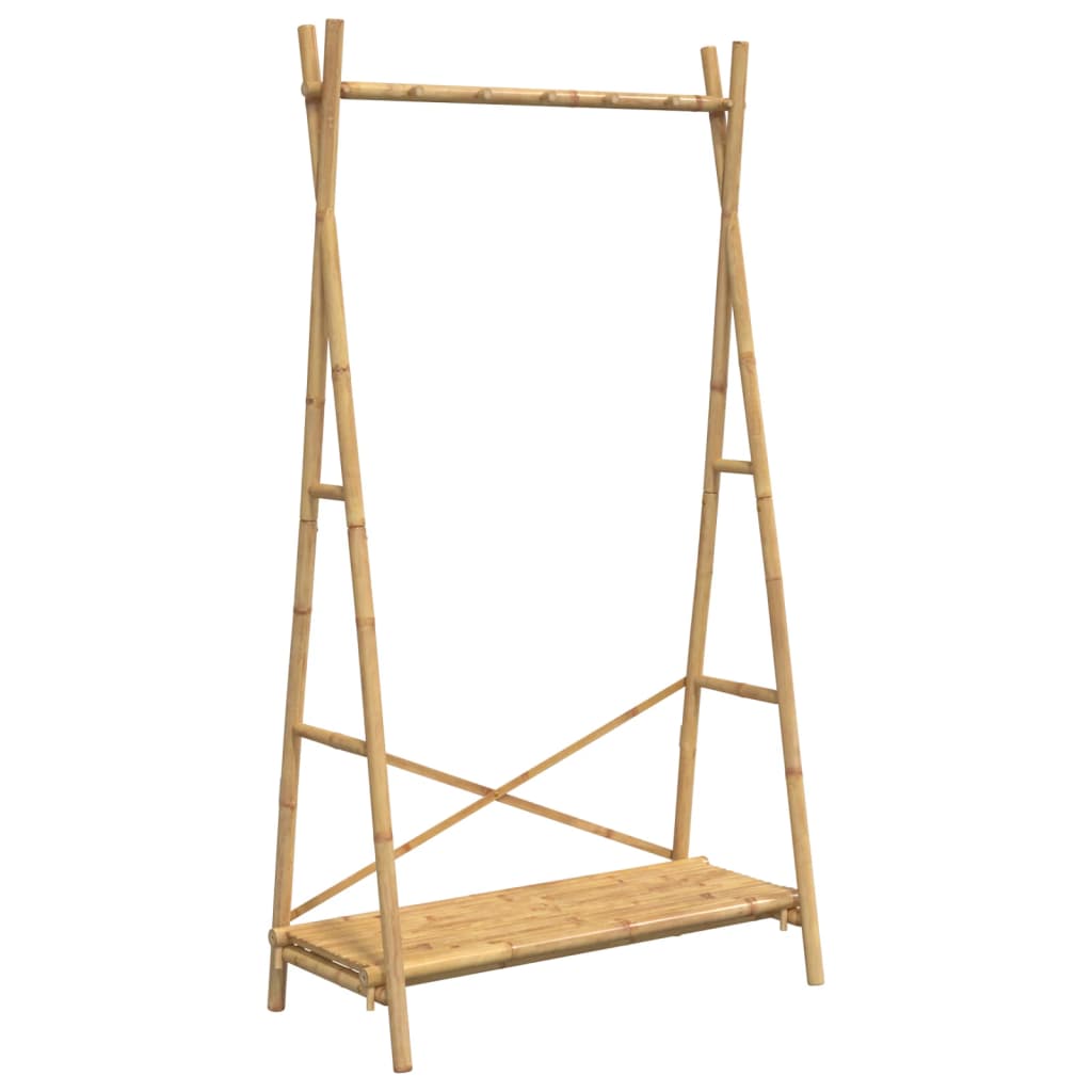 Kledingrek Met Schap 102X50X190 Cm Bamboe