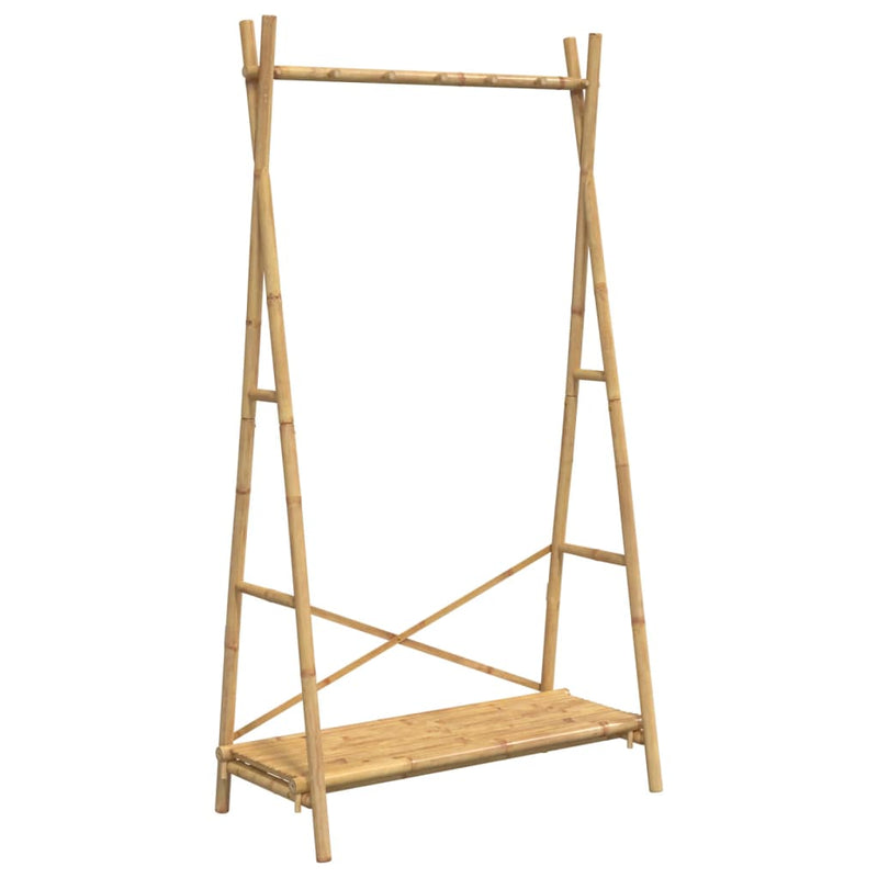 Kledingrek Met Schap 102X50X190 Cm Bamboe – extra afbeelding