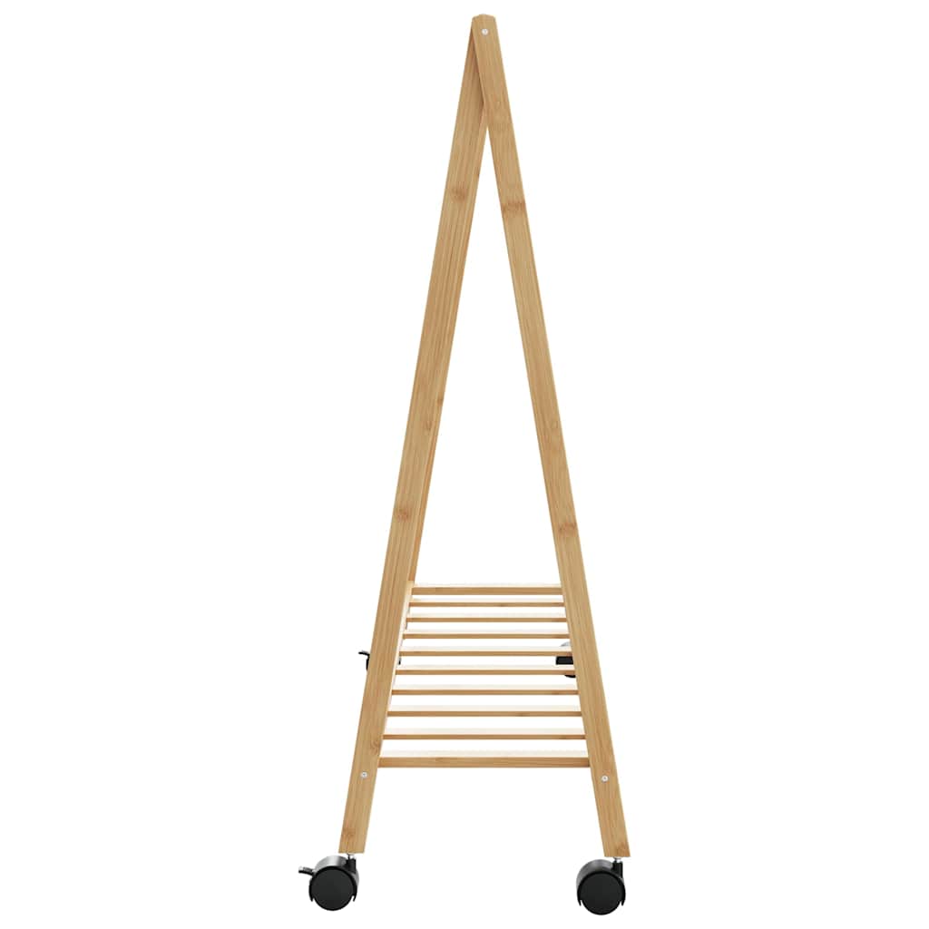 Kledingrek Met Schappen En Wielen 106X34X106,5 Cm