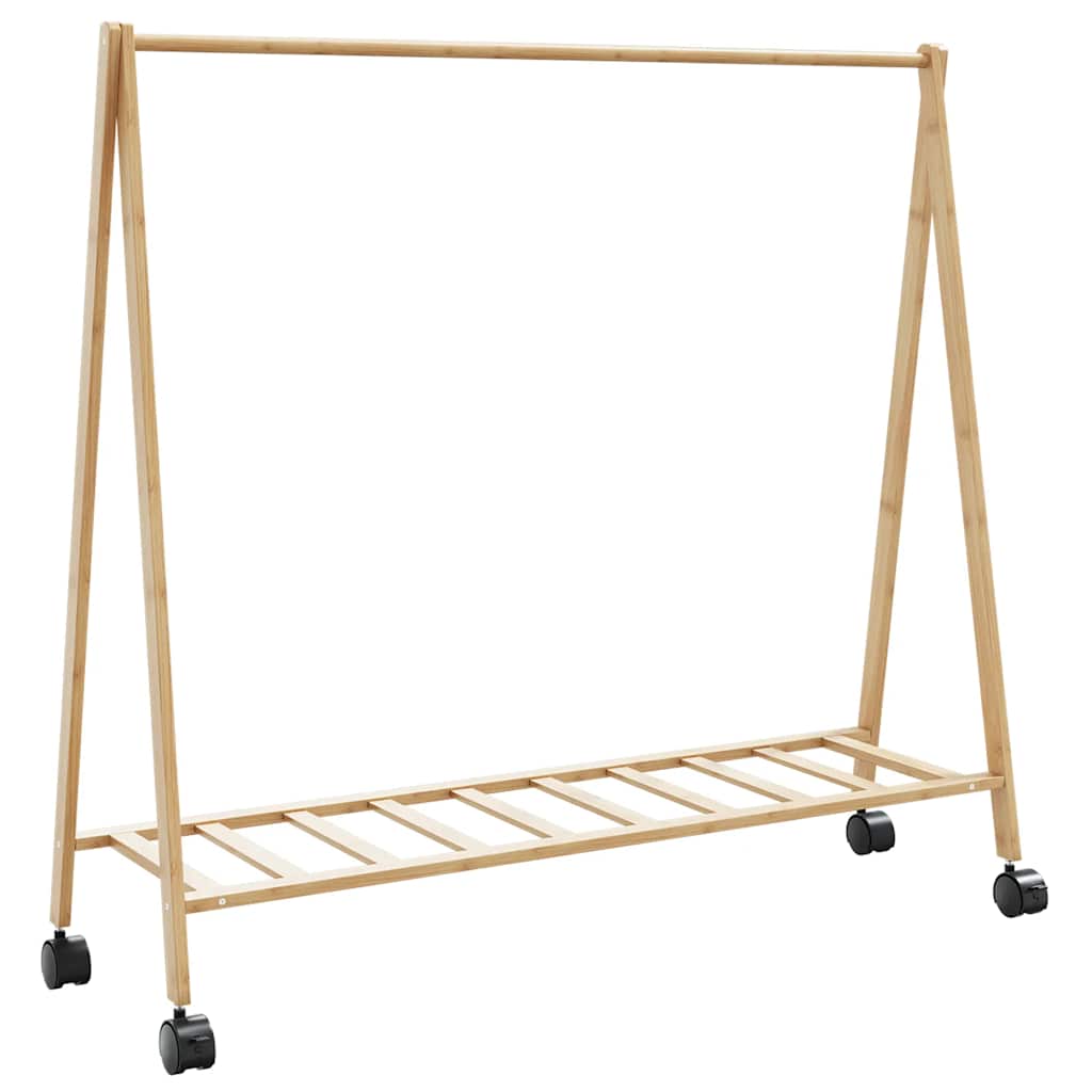 Kledingrek Met Schappen En Wielen 106X34X106,5 Cm