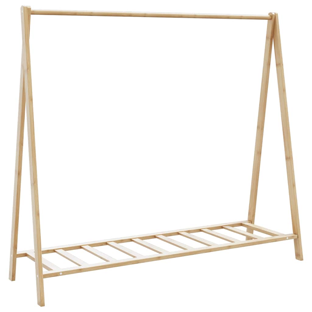 Kledingrek Met Schappen 106X34X102 Cm Bamboe