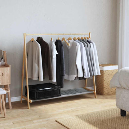 Kledingrek Met Schappen 106X34X102 Cm Bamboe