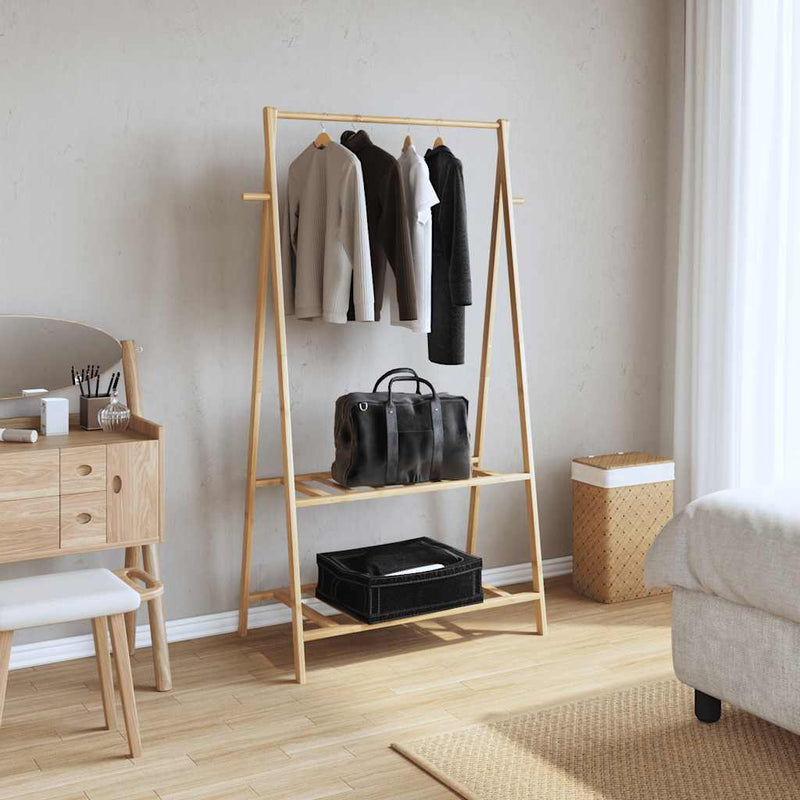 Kledingrek Met Schappen 96X45,5X150,5 Cm – extra afbeelding