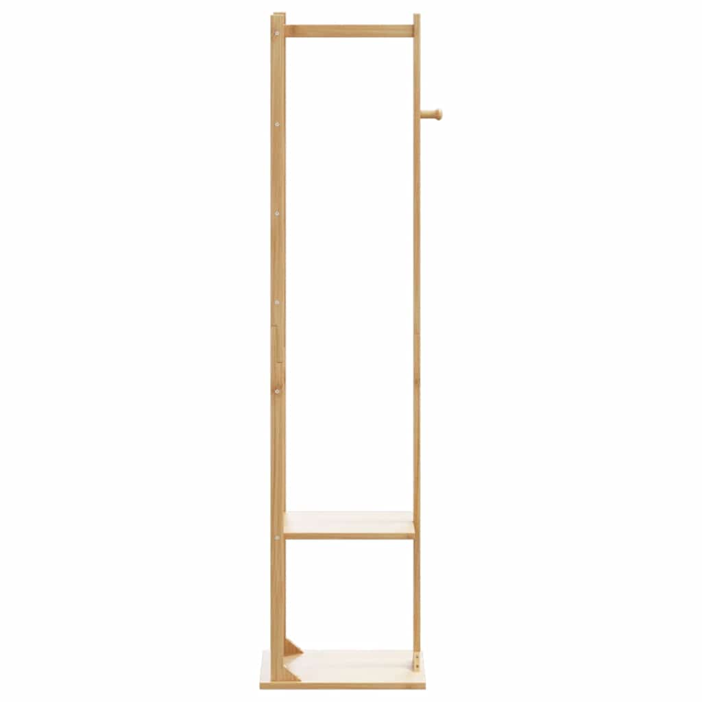 Kapstok Met Haken En Schappen 38,5X30X156 Cm Bamboe