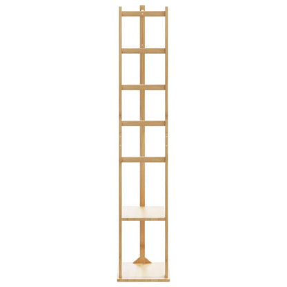 Kapstok Met Haken En Schappen 38,5X30X156 Cm Bamboe