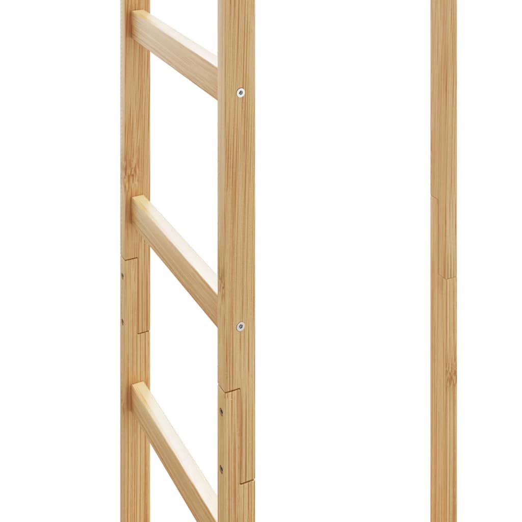 Kapstok Met Haken En Schappen 38,5X30X156 Cm Bamboe