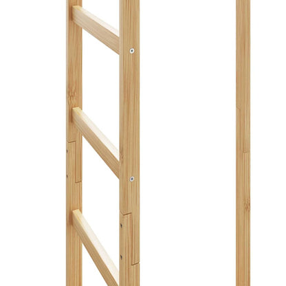Kapstok Met Haken En Schappen 38,5X30X156 Cm Bamboe