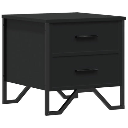 Nachtkastje Kiki - bewerkt hout - zwart