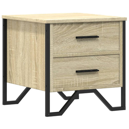 Nachtkastje Kiki - bewerkt hout - sonoma eiken