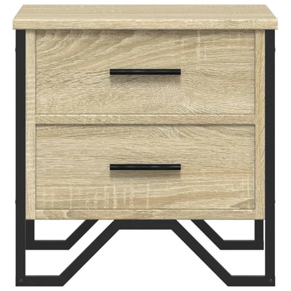 Nachtkastje Kiki - bewerkt hout - sonoma eiken