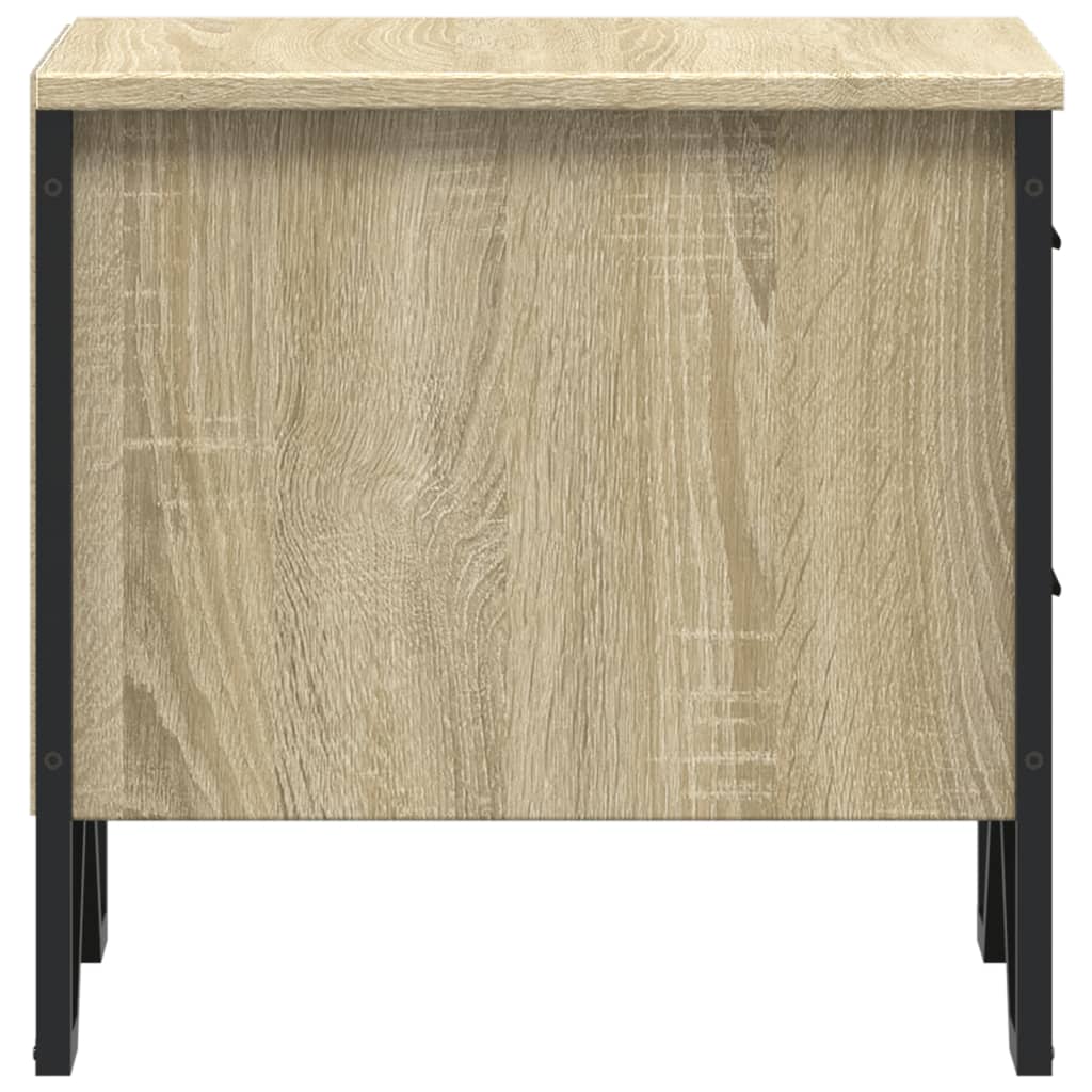 Nachtkastje Kiki - bewerkt hout - sonoma eiken