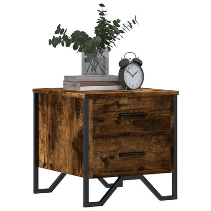Nachtkastje Kiki - bewerkt hout - gerookt eiken