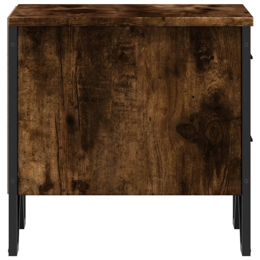 Nachtkastje Kiki - bewerkt hout - gerookt eiken