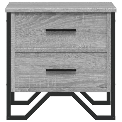 Nachtkastje Kiki - bewerkt hout - grijs sonoma