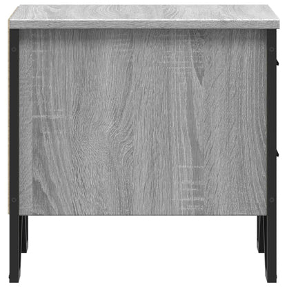 Nachtkastje Kiki - bewerkt hout - grijs sonoma