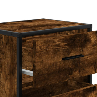 Nachtkastje Colette - bewerkt hout - gerookt eiken