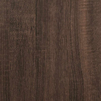 Nachtkastje Vivienne - bewerkt hout en metaal - bruin eiken