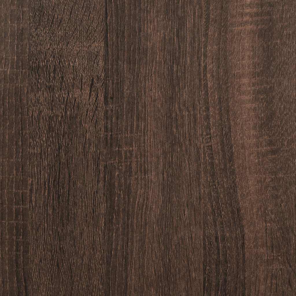 Nachtkastje Josephine - bewerkt hout en metaal - bruin eiken