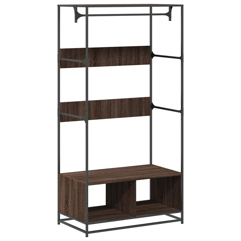 Kledingkast 90X50X180 Cm Bewerkt Hout Ig – extra afbeelding