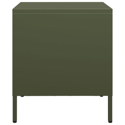 Nachtkastje Charlotte - staal - groen