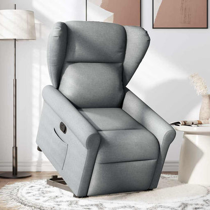Fauteuil Lien - stof - verstelbaar - lichtgrijs