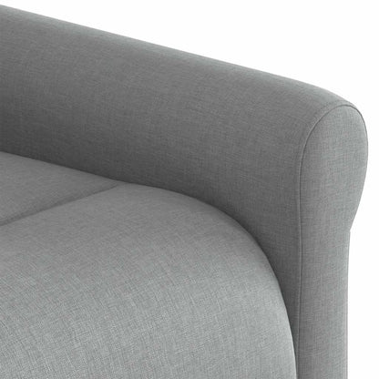 Fauteuil Lien - stof - verstelbaar - lichtgrijs