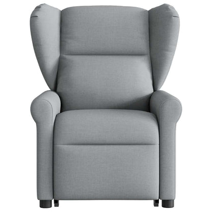 Fauteuil Lien - stof - verstelbaar - lichtgrijs