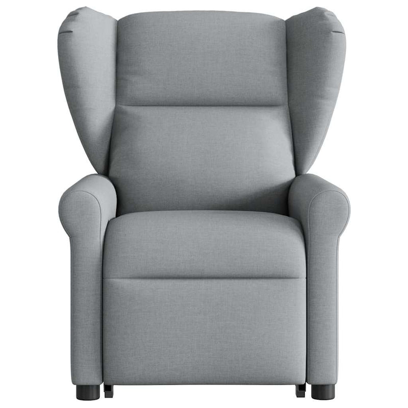 Fauteuil Lien - stof - verstelbaar - lichtgrijs