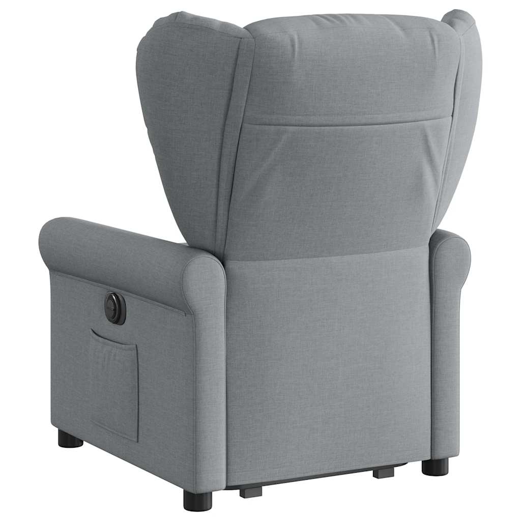 Fauteuil Lien - stof - verstelbaar - lichtgrijs