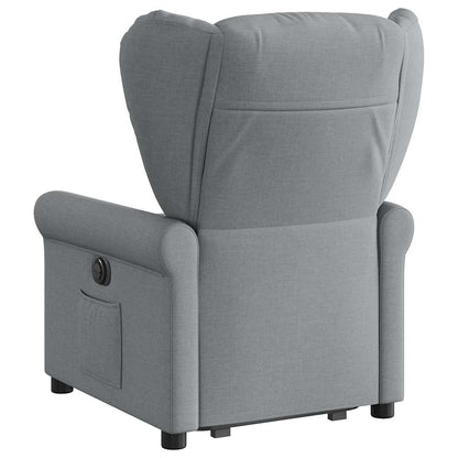 Fauteuil Lien - stof - verstelbaar - lichtgrijs