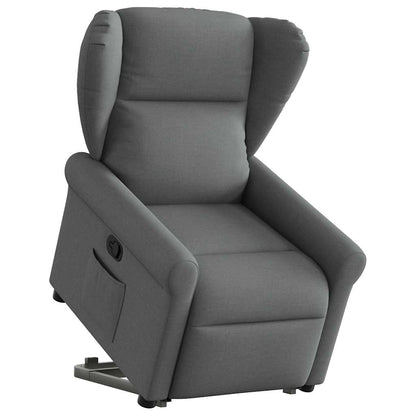 Fauteuil Lien - stof - verstelbaar - donkergrijs